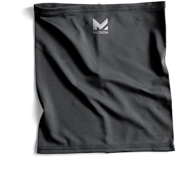 Mission Youth Cooling Neck Gaiter, Boys' Girls' UPF 50 Outdoor Sport Black 5D021 - Picture 2 of 3